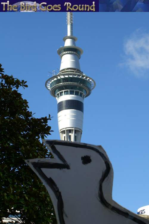 It is already well known for <a href='/birdgoesround/gallery/index.html?file=./australia/sydney/aus-centrepoint.jpg'>eating Sydney Tower</a>. Now Auckland's Sky Tower has suffered the same fate! 