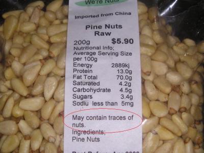 May contain traces of nuts