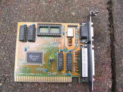 The obsolete ISA Printer Card.
